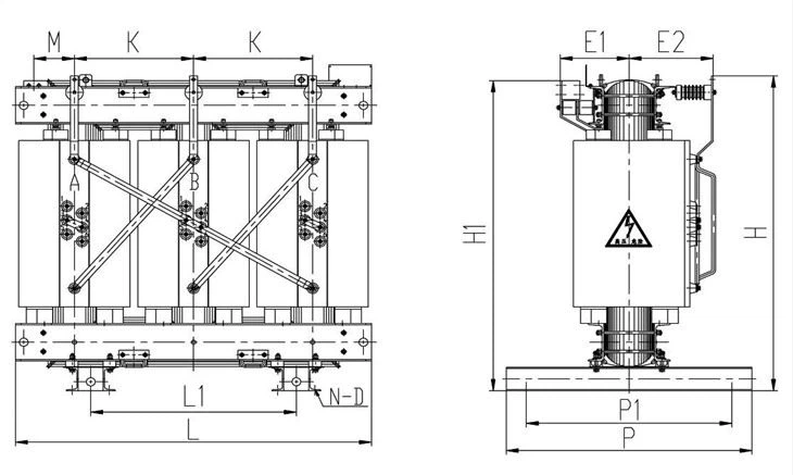DRY 3 Phase 30.3KV MV Transformer