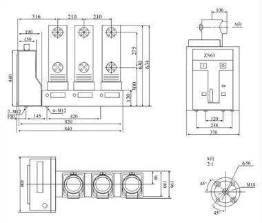 22KV HXGN-12 Electric Dsitribution Board