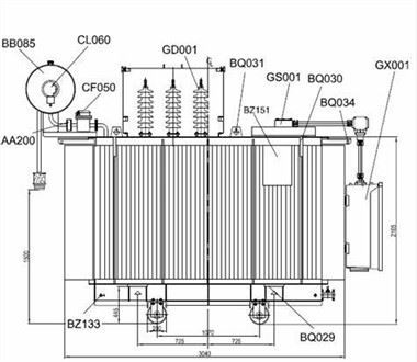 H59 11/0.4kv 100kva Oil Immersed Power Transformer